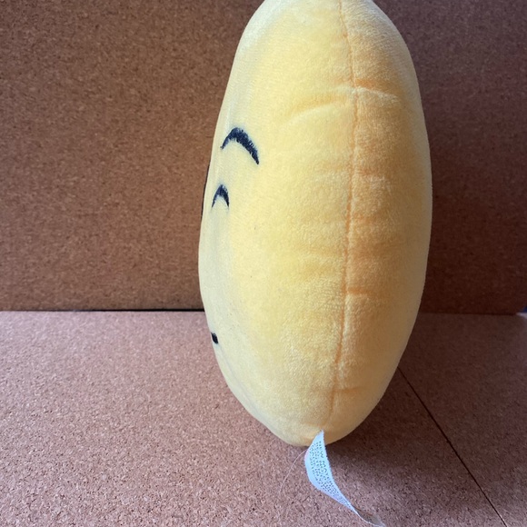 Emoji Face Cushion Winking With Smile pillow Round Small - Picture 6 of 6